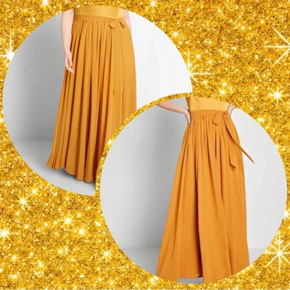 Gorgeous Floor Length chiffon and Satin ModCloth Formal Dress - Picture 2 of 4